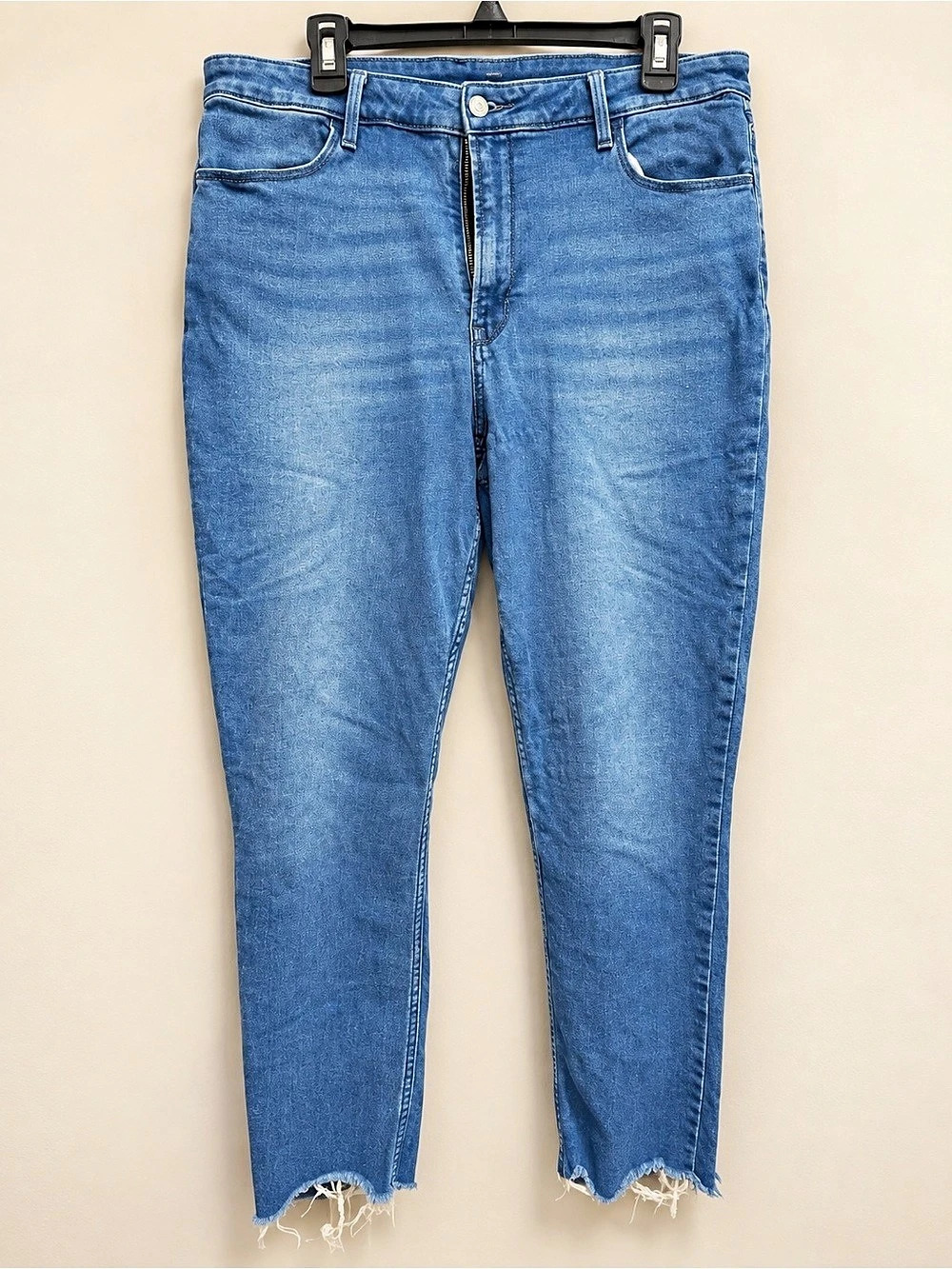 Old Navy High Rise Wow Super-Skinny Jeans Skinny Jeans Blue Waist 16 - Plus Size